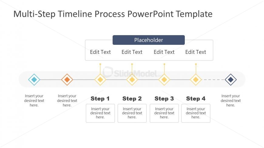 4 Steps Group Timeline PowerPoint Design 
