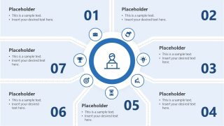 Template of 7 Parts PowerPoint Diagram 
