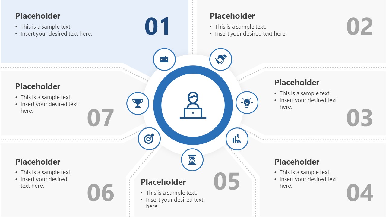 7-Step Component Diagram for PowerPoint - SlideModel