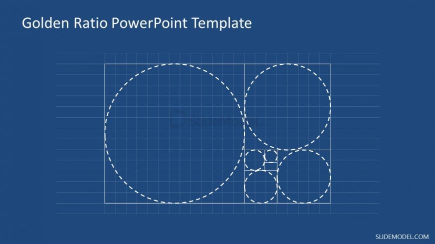 Geometric Grid Template for Golden Ratio 