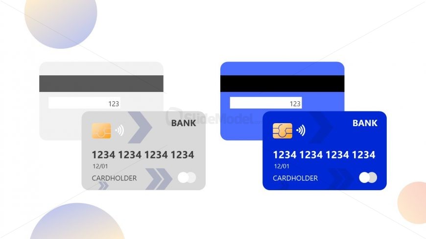 Editable PowerPoint Shapes for Credit Cards