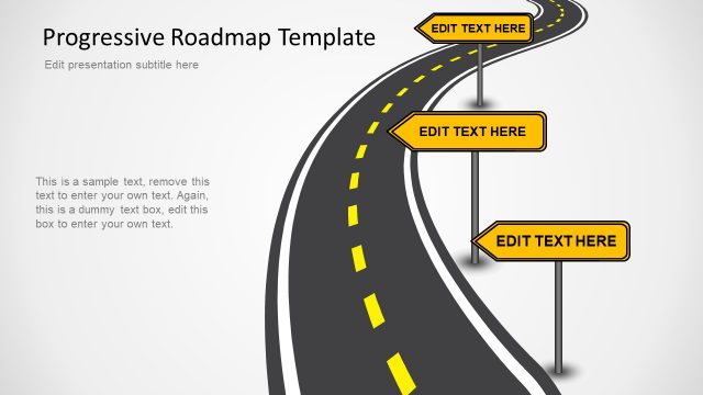 Progressive Roadmap PowerPoint Template