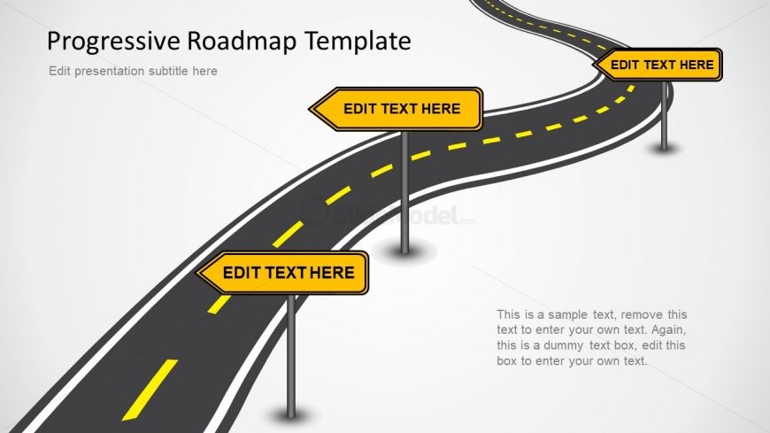 Editable Roadmap PPT Slides