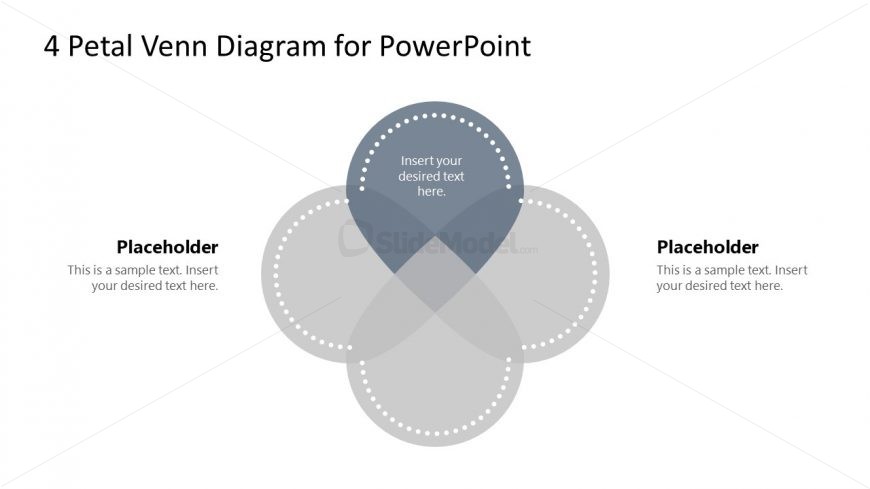 PowerPoint Petals Step 1 Venn Diagram 
