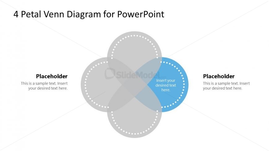 PowerPoint Petals Step 2 Venn Diagram 
