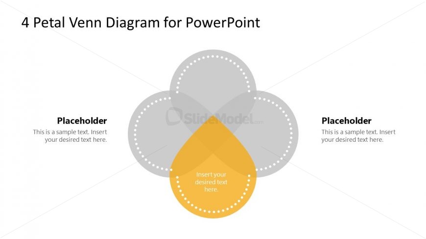 PowerPoint Petals Step 3 Venn Diagram 