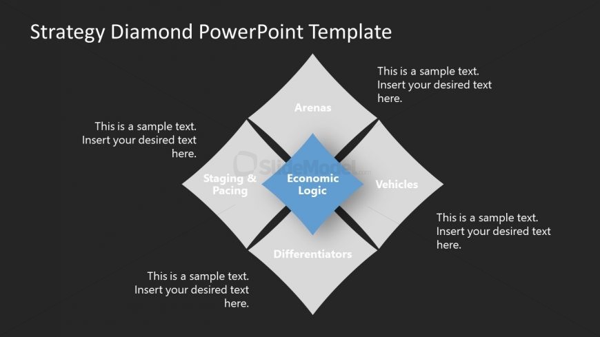 PowerPoint Strategy Diamond Concept Economic 