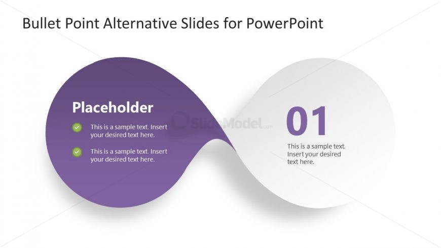PowerPoint Bow-Shaped Diagram Step 1 