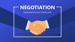 PowerPoint Scene Illustration Handshake Templates 