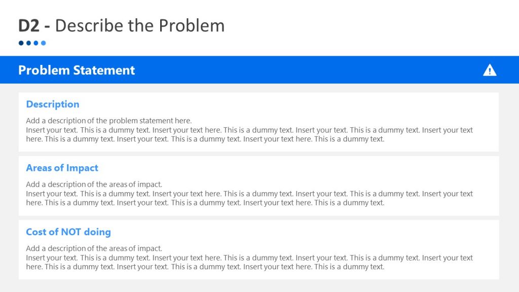 Problem Statement 8D Analysis Report Template - SlideModel