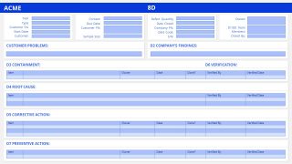 PowerPoint 8D Report Templates 