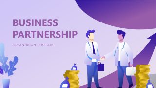Graphics of Business Partnership Template 