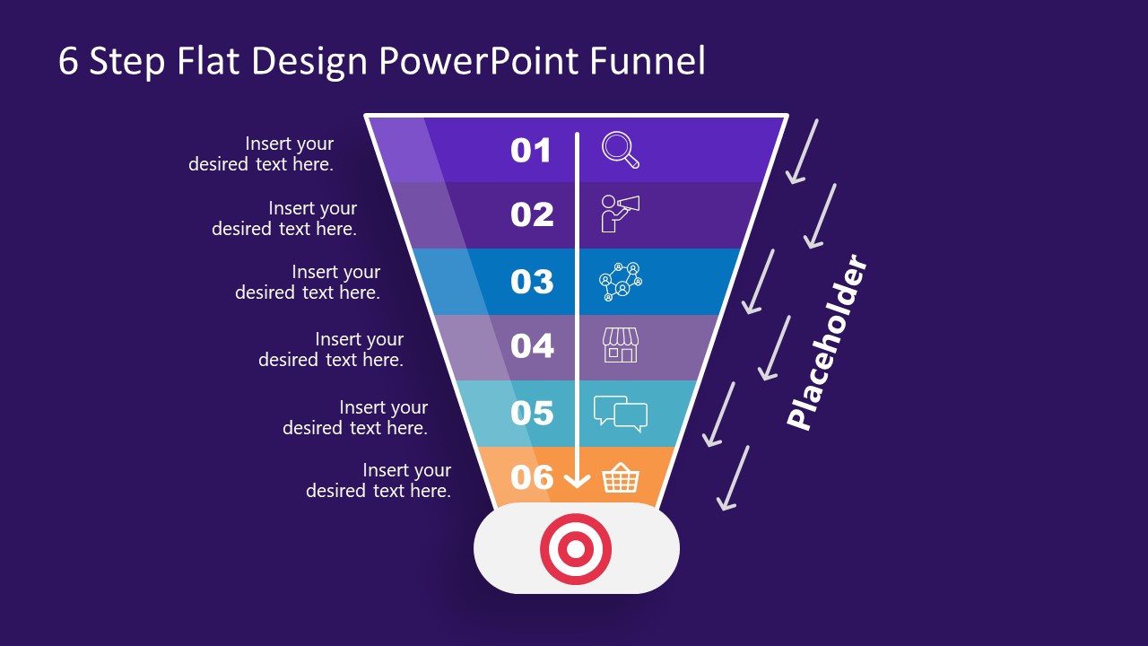 Editable Funnel Chart PowerPoint Diagram 