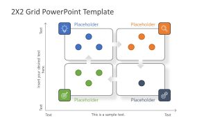 PowerPoint 2x2 Matrix Diagram Template