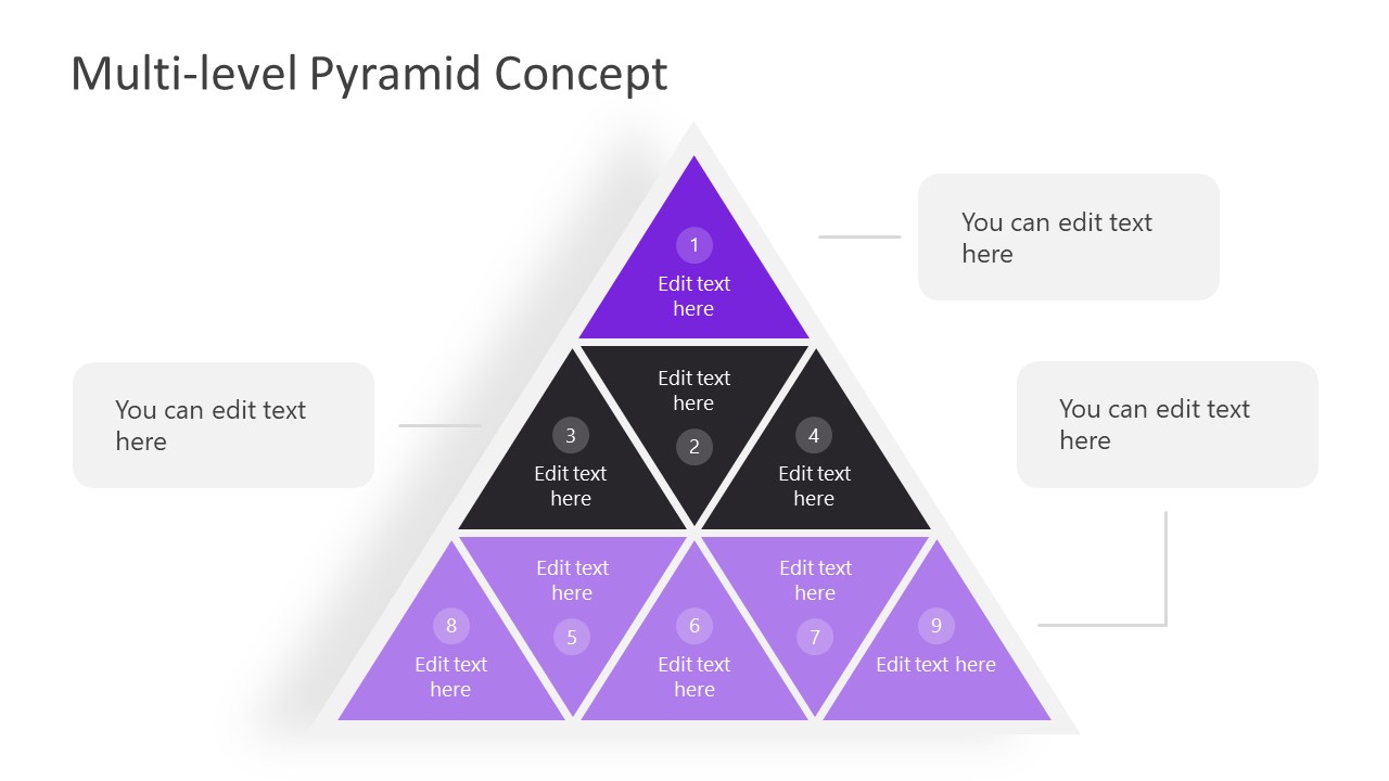 Multi-Level Pyramid PowerPoint Diagram 