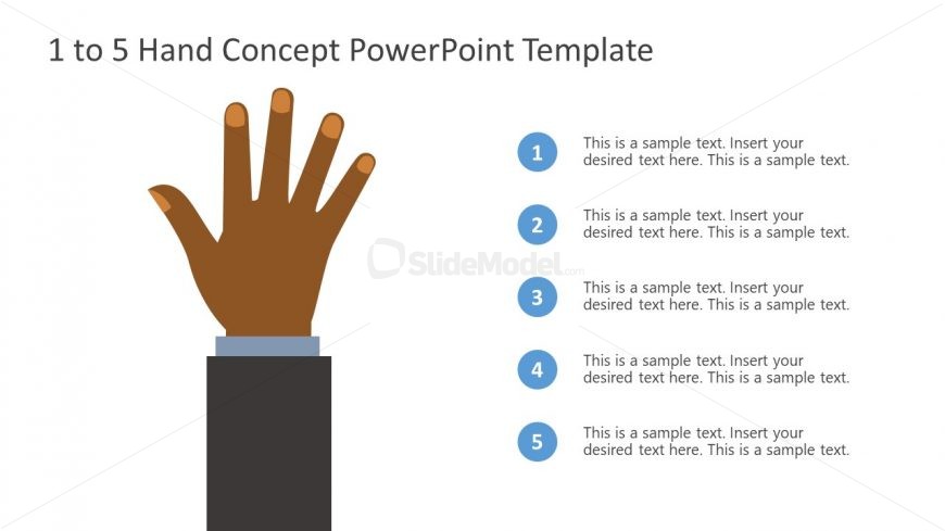 PowerPoint Bullet Point 5 Finger Counting