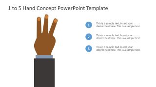 PowerPoint Bullet Point 3 Finger Counting