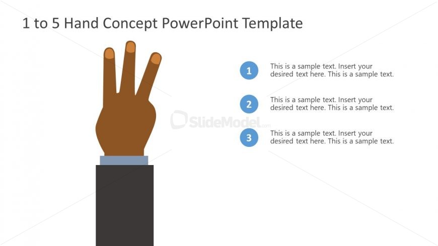 PowerPoint Bullet Point 3 Finger Counting