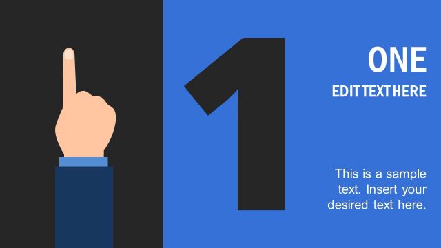 Counting 1 to 5 PowerPoint Template