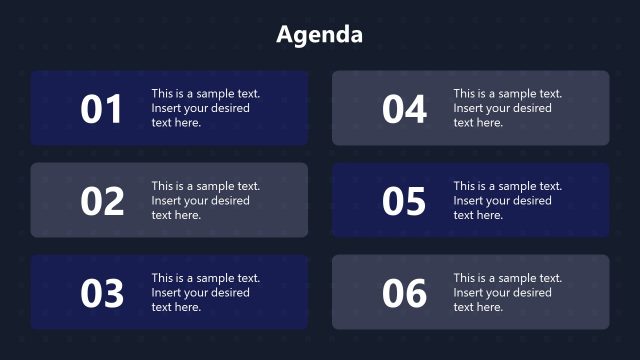Technology PowerPoint Template Agenda Slide