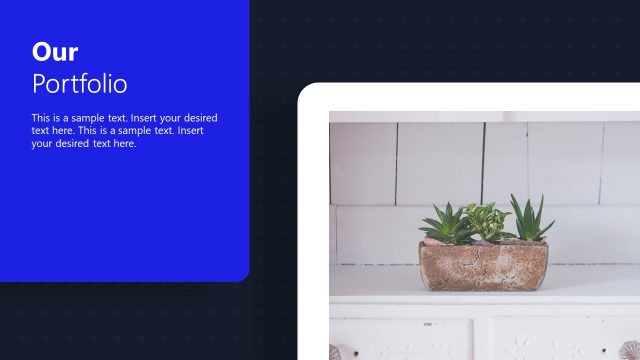 Technology PowerPoint Template Portfolio Slide