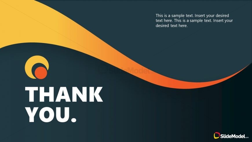 Flat Hand Thank You Slide Powerpoint Shapes Slidemodel Thank You The