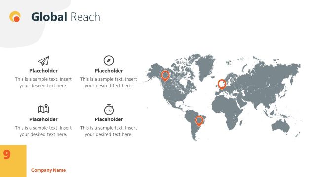 Global Reach of Business PowerPoint Theme