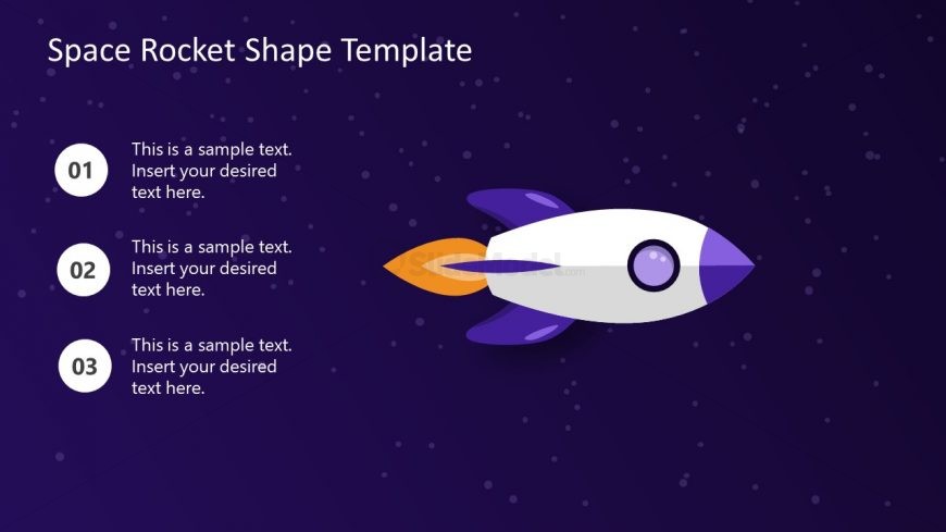 Editable Shapes of Rocket PowerPoint