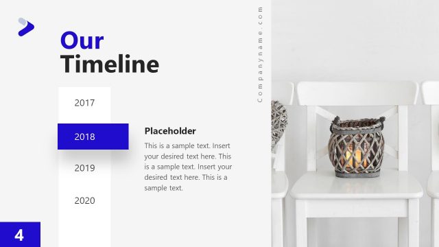 Proficiency PowerPoint Template Timeline Slide
