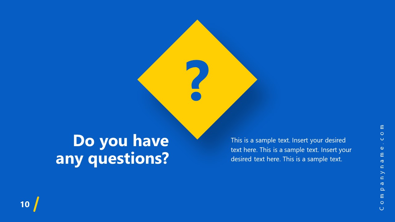 PowerPoint Theme Q&A Session Impactful Template