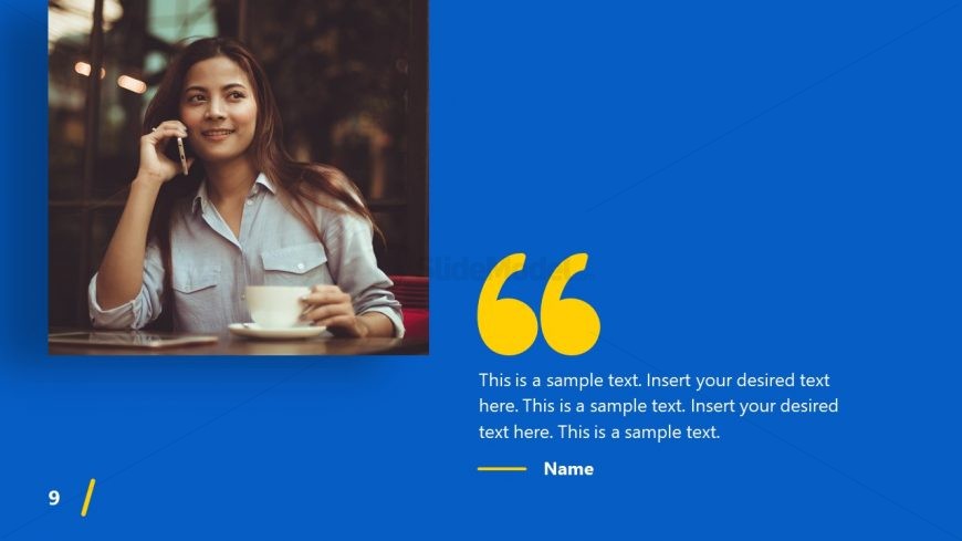PowerPoint Theme Quotes Impactful Template