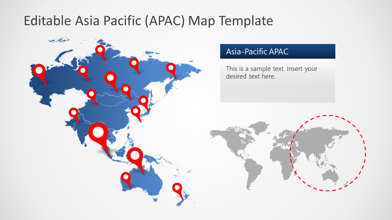APAC PowerPoint Editable Maps 