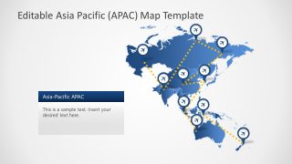 Silhouette Map Templates for Asia Pacific 