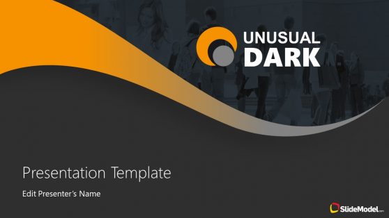 dark theme presentation template