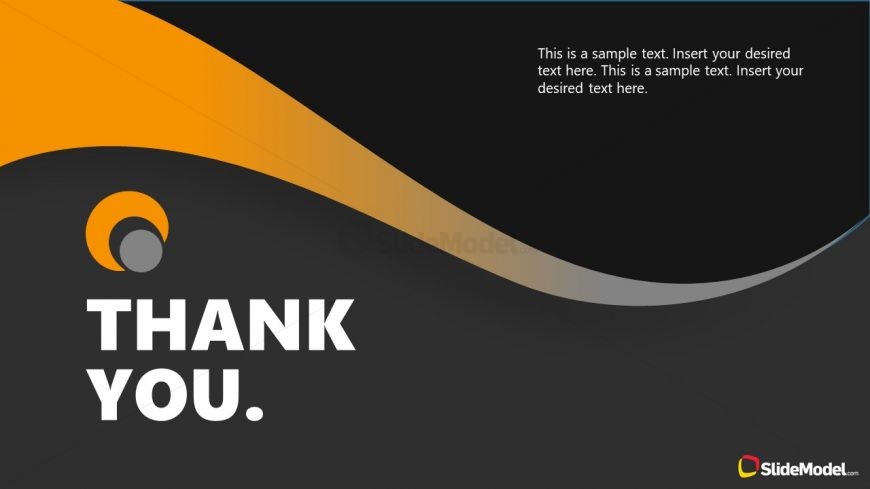 Dark PowerPoint Theme for Thank You Slide