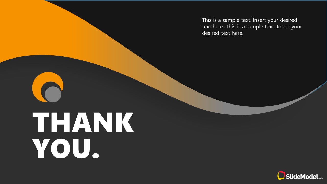 Dark Background Business PowerPoint Thank You - SlideModel