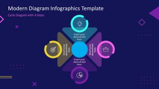 Modern Infographic PowerPoint 4 Steps Diagram 