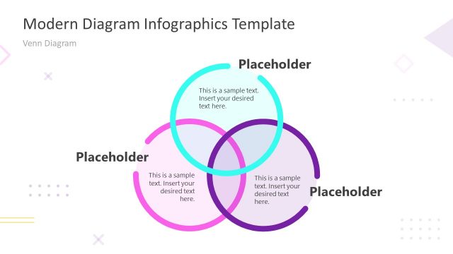 Modern Infographic Venn Diagram PowerPoint