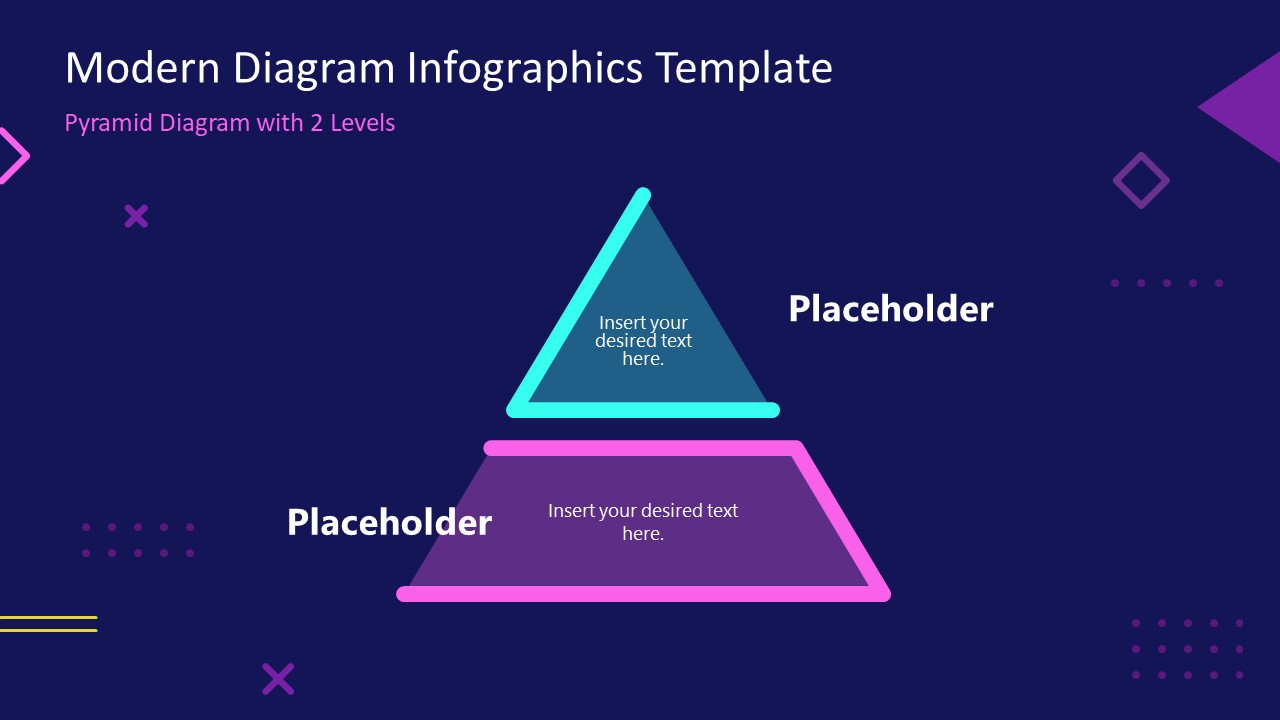 Presentation of Infographic 2 Step Pyramid Diagram PPT