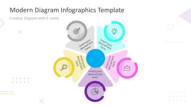 5 Steps Segmented PowerPoint Infographics