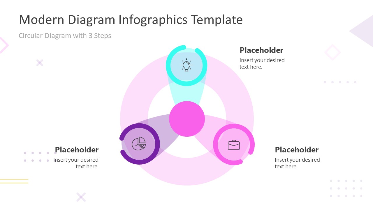 Presentation of 3 Steps Process Flow Infographics 