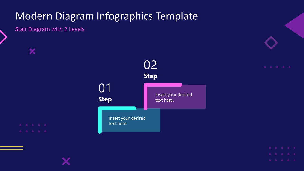 PowerPoint Template of Stair Infographic Diagram 