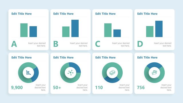 Bar Chart and Donut Charts for Financial Presentations