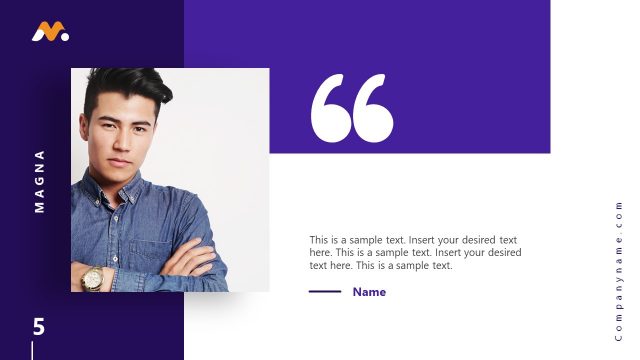 Magna Presentation Message Template