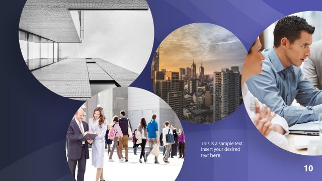 Space PowerPoint Template Theme Portfolio