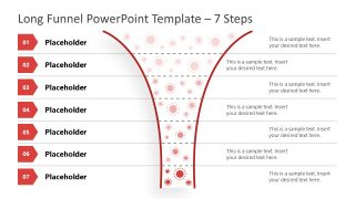 Funnel Diagram 7 Steps PowerPoint Template 
