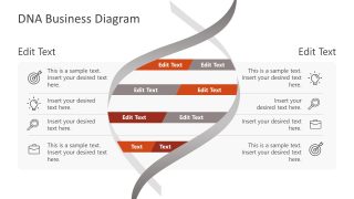 Presentation of DNA Business Diagram Template 