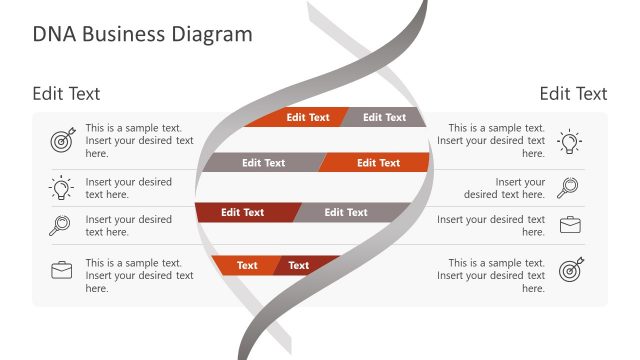 Simple DNA Business Diagram PowerPoint Template
