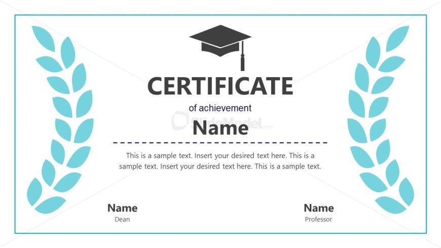 Virtual Graduation Certificates PowerPoint SlideModel