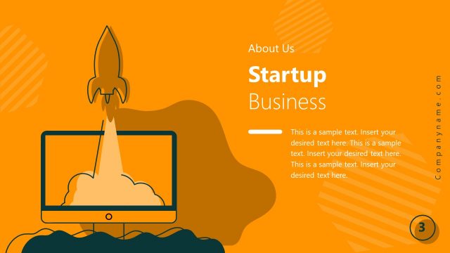 Startup About Us PowerPoint Slide